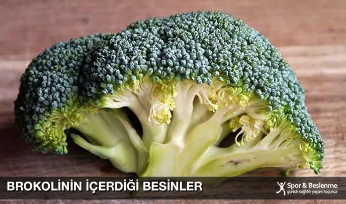 Brokolinin İçerdiği Besinler