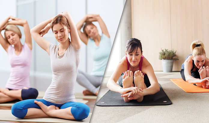 yoga ve pilates zihin ve beden için esneklik egzersizleri